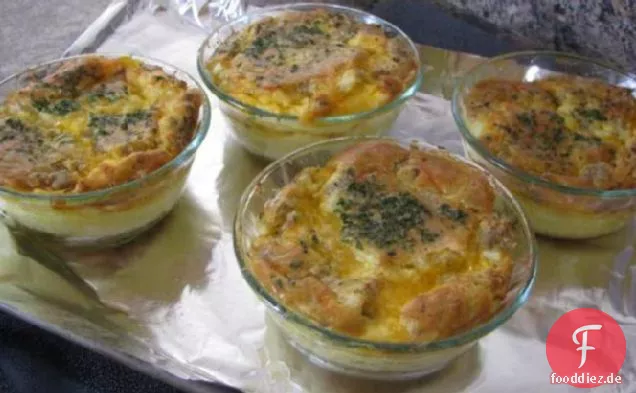 Einfache Schinken -, Käse -, Ei-Quiche