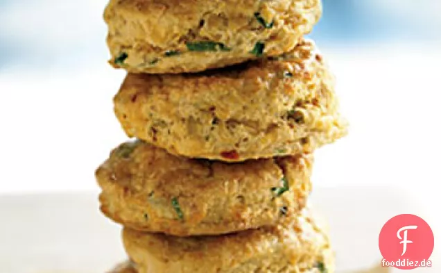 Maismehl Kekse mit Cheddar und Chipotle