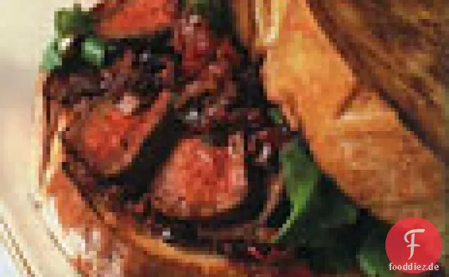 Texas-Stil Steak auf Toast