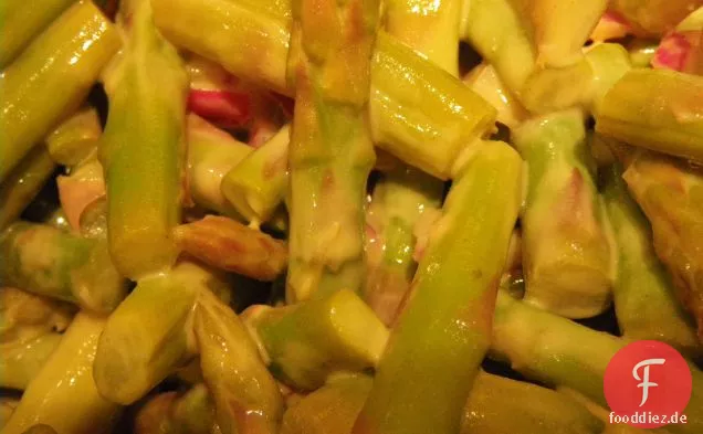 Spargel Krabbensalat mit Mandelmayonnaise