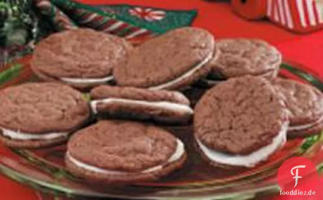 Schokoladen-Minz-Creme-Kekse