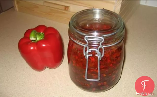 Rotes oder grünes Pfeffergelee