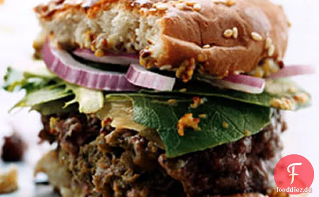 Tapenade Gefüllte Burger