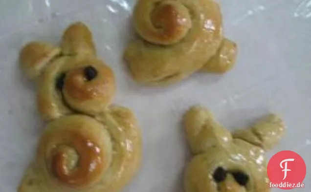 Honig-Häschen (Brötchen)