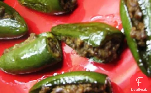 Susanna Foo's Jalapeño Paprika mit Schweinefleischfüllung