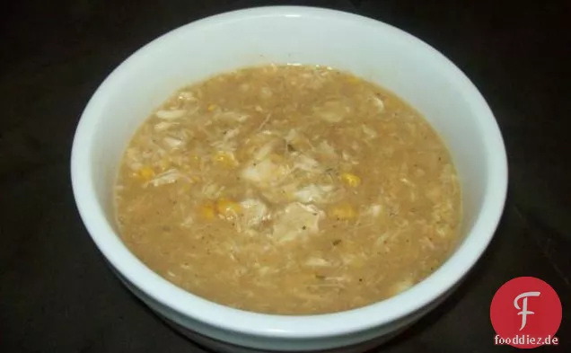Einfache Krabben- und Maissuppe