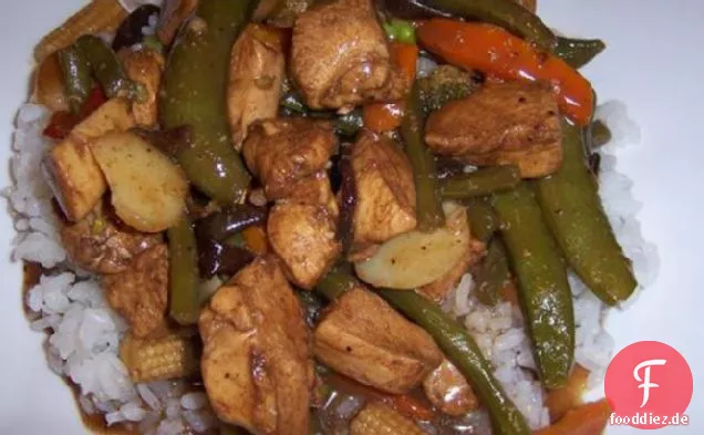 Chinesisches Huhn und Gemüse