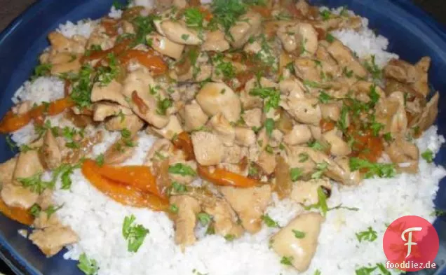 Zitrone Huhn Rühren Braten