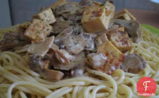 Pilz-Tofu Stroganoff