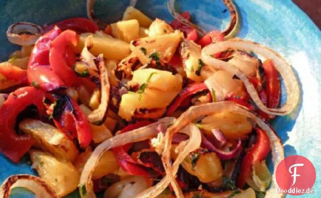 Gegrillte Ananas mit Koriander