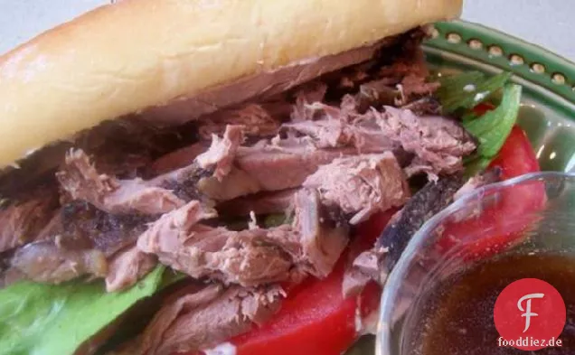 Einfache Slow Cooker Roastbeef Sandwiches
