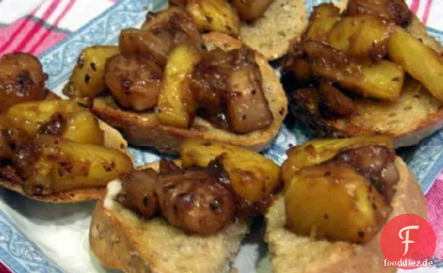 Jakobsmuscheln mit frischer Ananas