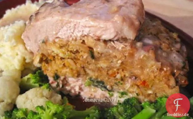 Dee's gefüllte Schweinekoteletts