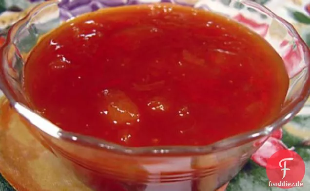 Süß-saure Sauce (Zum Eintauchen von Eierbrötchen und mehr)