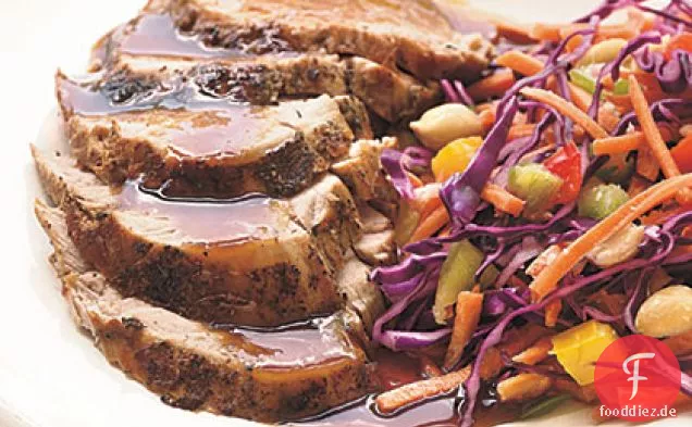 Viel Ananas Schweinelende