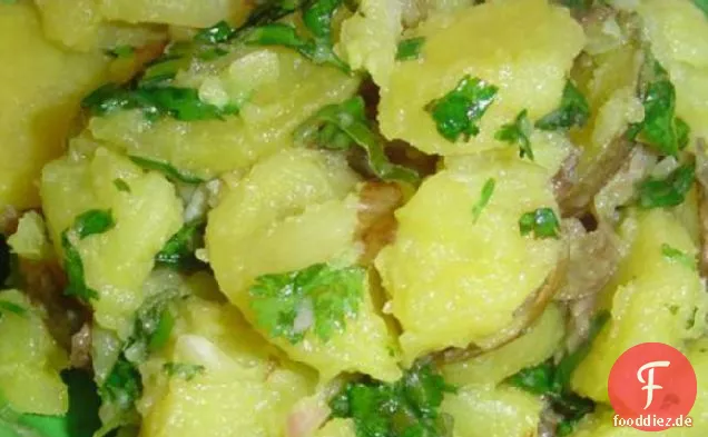 Kartoffelsalat mit Zitrone und Koriander