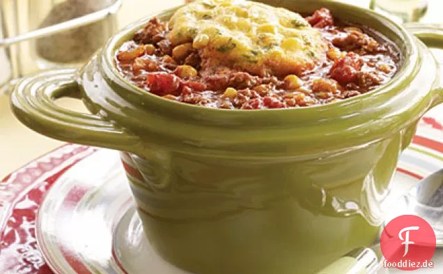 Chili mit Mais Knödel