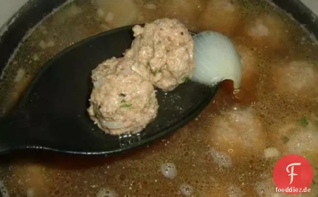 Nun, das ist ein würziger Meat-A-Ball!! ( Fleischbällchen )