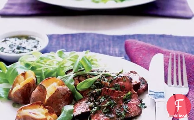 Bistec Argentino al Chimichurri (Steak mit Chimichurri-Sauce)