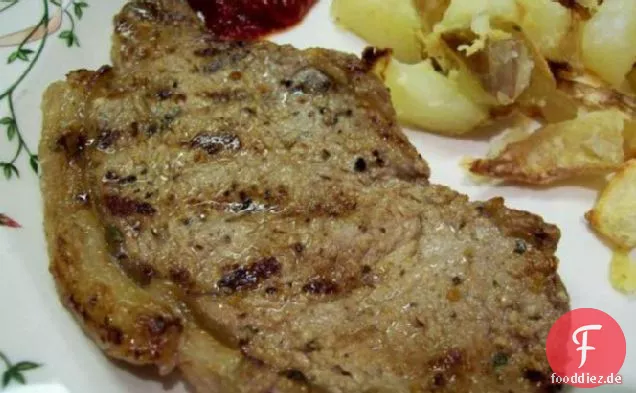 Kalk-Koriander-Gegrilltes Steak