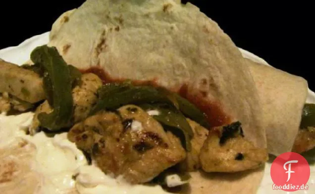 Preppy Huhn Fajitas