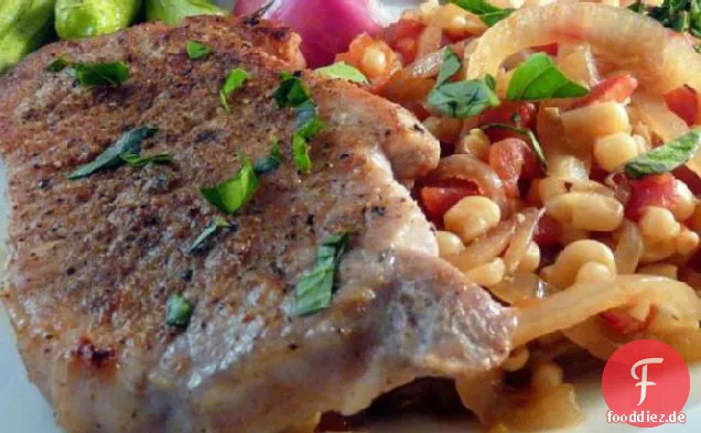 Würzige Pfanne Schweinekoteletts