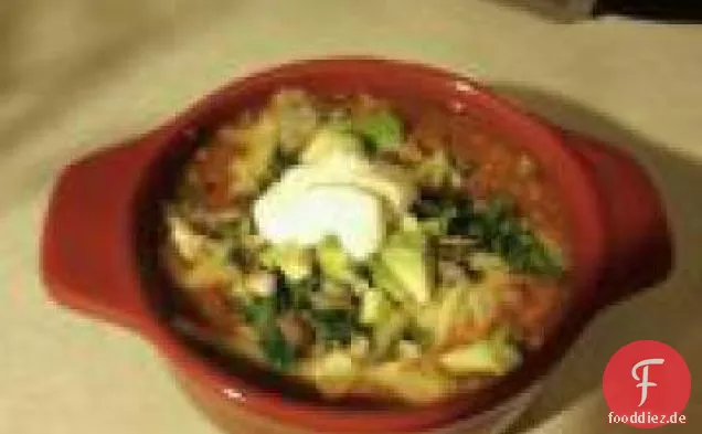 Chef Pachuco ist Huhn Tortilla-Suppe