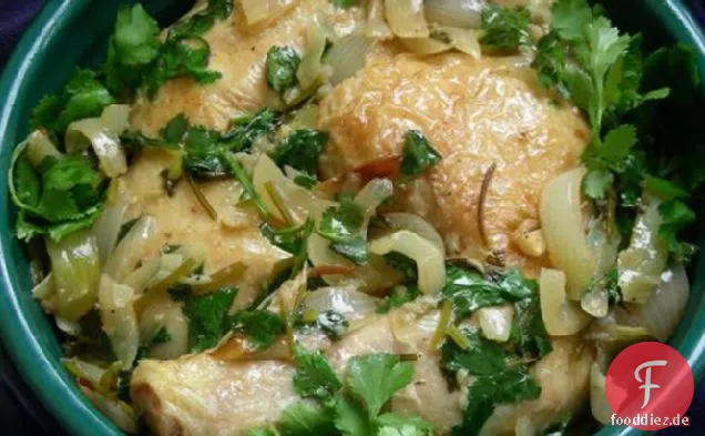 Huhn in Koriander / Koriandersauce