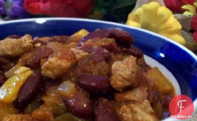 Chunky Schweinefleisch Chipotle Chili