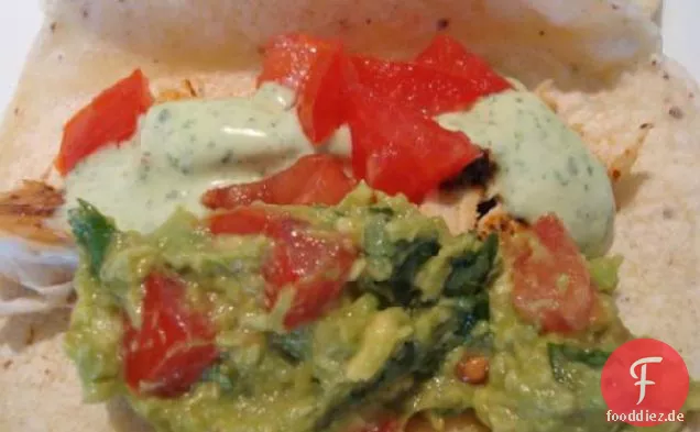 Herzhafte Cilantro-Limette Fisch Tacos