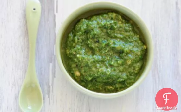 Würziges Cilantro-Marcona Mandelpesto