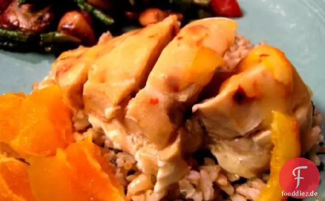 Orange-Sauced Hähnchenbrust