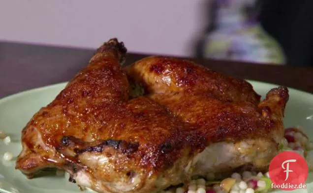 Cornish Wildhühner mit Granatapfelmelasse
