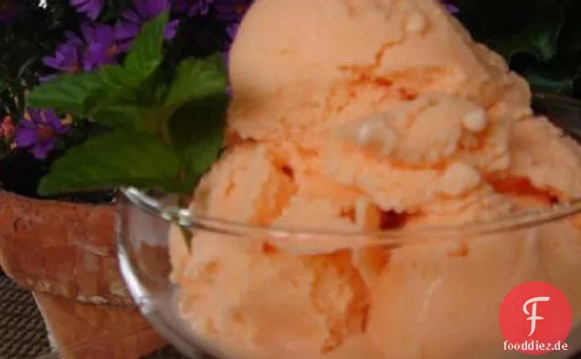 Cremiges Limettensorbet (oder Orange, wenn Sie es vorziehen!)