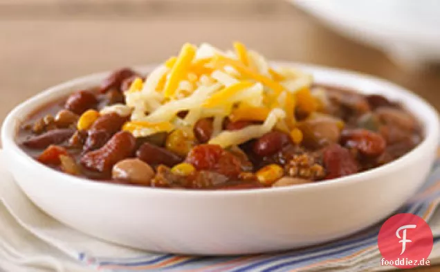 Slow-Cooker herzhaftes Rindfleisch Chili