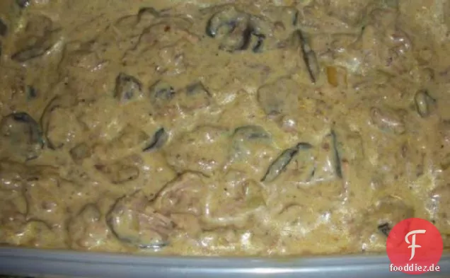 Slow Cooker Rindfleisch Stroganoff
