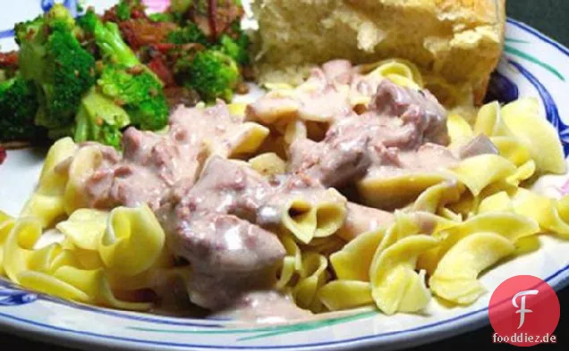 Slow Cooker Rindfleisch Stroganoff
