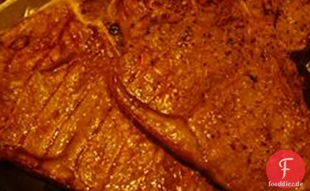 Brühe mariniertes BBQ-Steak
