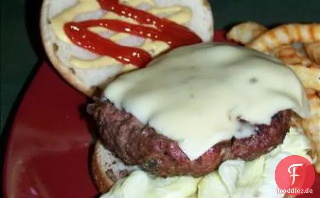 Gegrilltes Pfeffer-Jack-Jalapeno-Burger