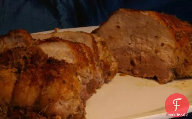 Würzige Rippe reiben für Schweinebraten