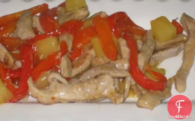 Süß-saures Schweinefleisch