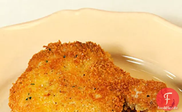 Panierte Schweinekoteletts mit Thymian