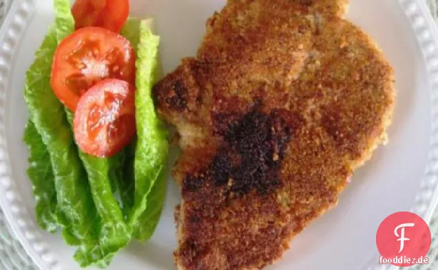 Gebratene panierte Schweinekoteletts