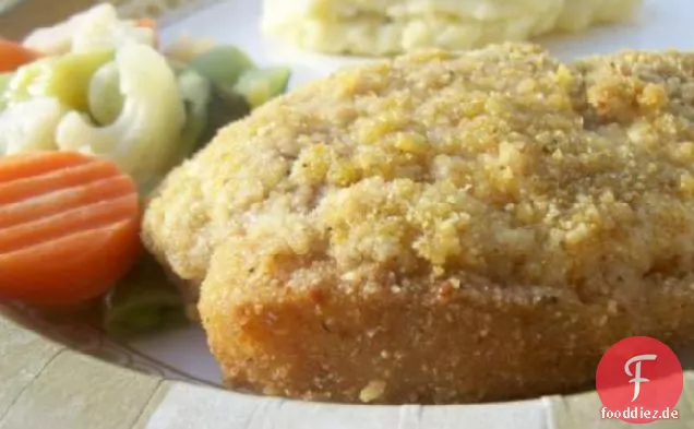 Panierte Pesto-Schweinekoteletts