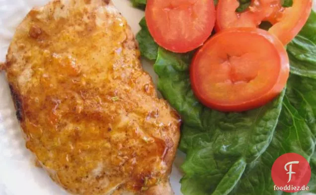 Geschmorte Schweinekoteletts mit Sahnesoße