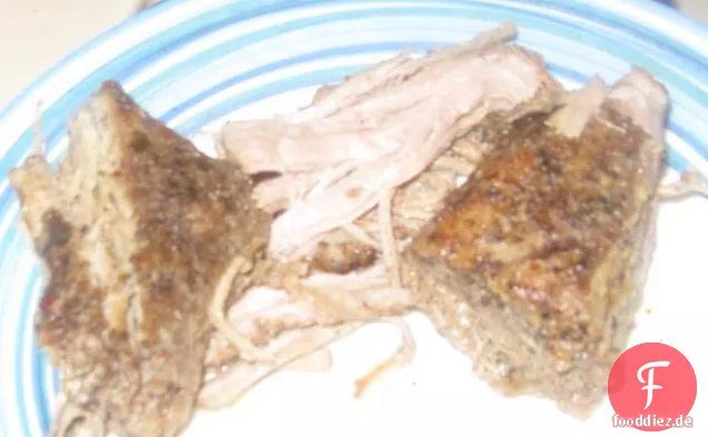 Land Schweinekoteletts mit Pilzsauce