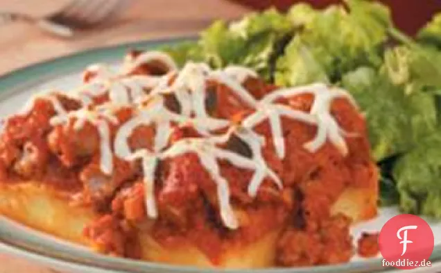 Wurst-Polenta-Backen