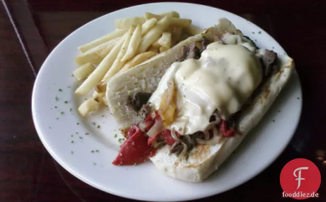 Philly Käse Frikadelle Sandwiches