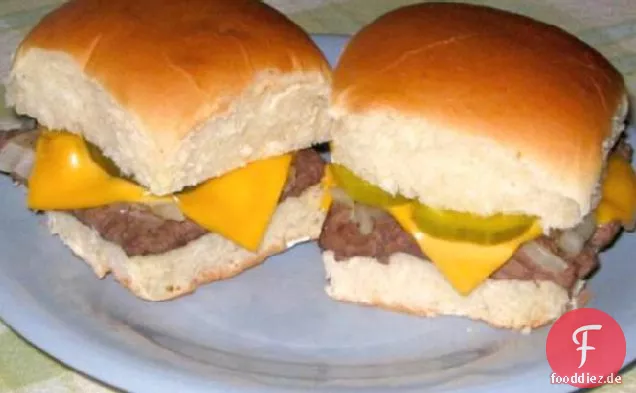 Weiße Burg Cheeseburger Slyders