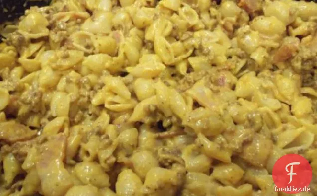 Schnelle und Einfache Pfanne Cheeseburger-Makkaroni
